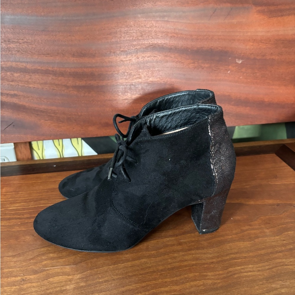 Anthropologie/Vanessa Wu Suede and Metal Booties Size 7